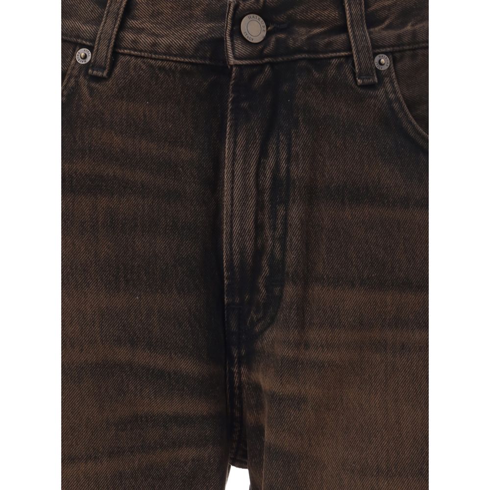 Haikure Brown Cotton Relaxed Fit Jeans | Regal Royce