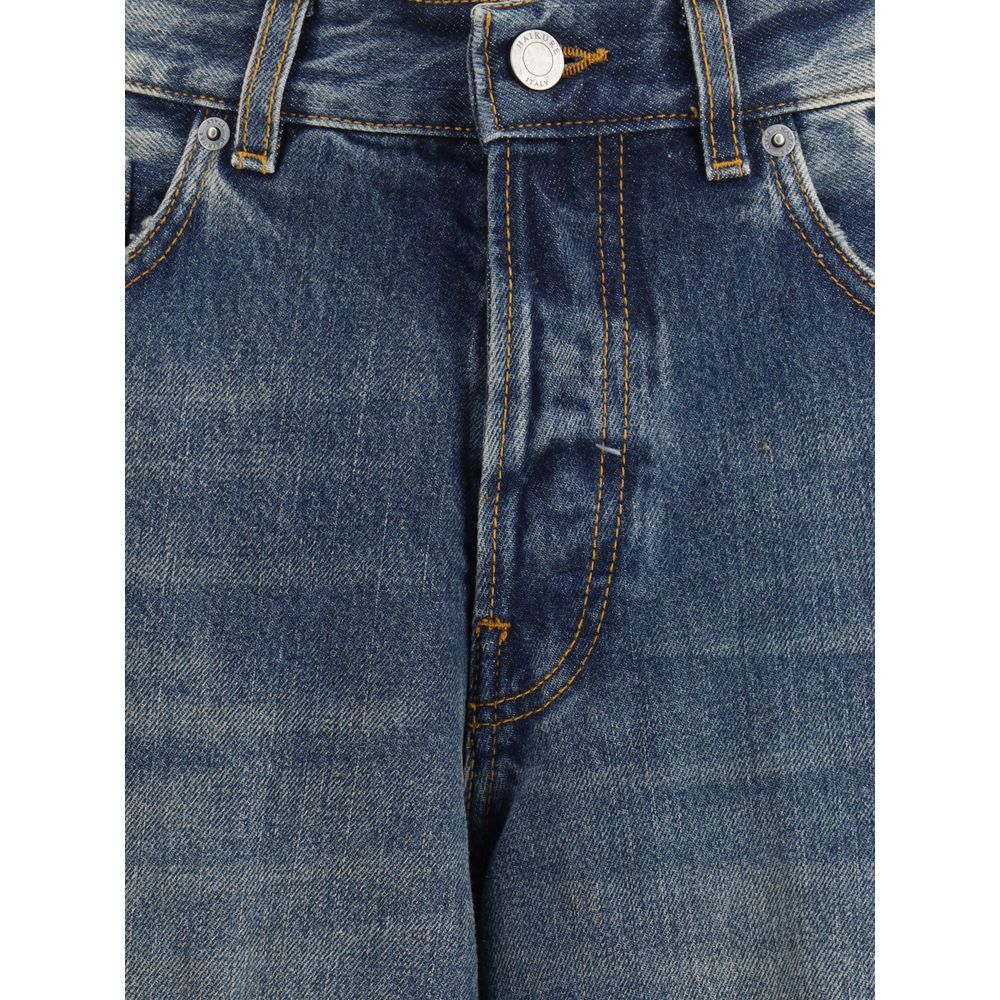 Haikure Blue Cotton Relaxed Fit Jeans | Regal Royce