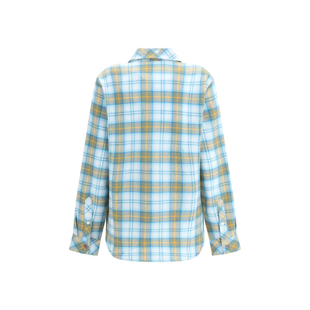 God's True Cashmere Blue Cashmere Pattern Shirt | Regal Royce