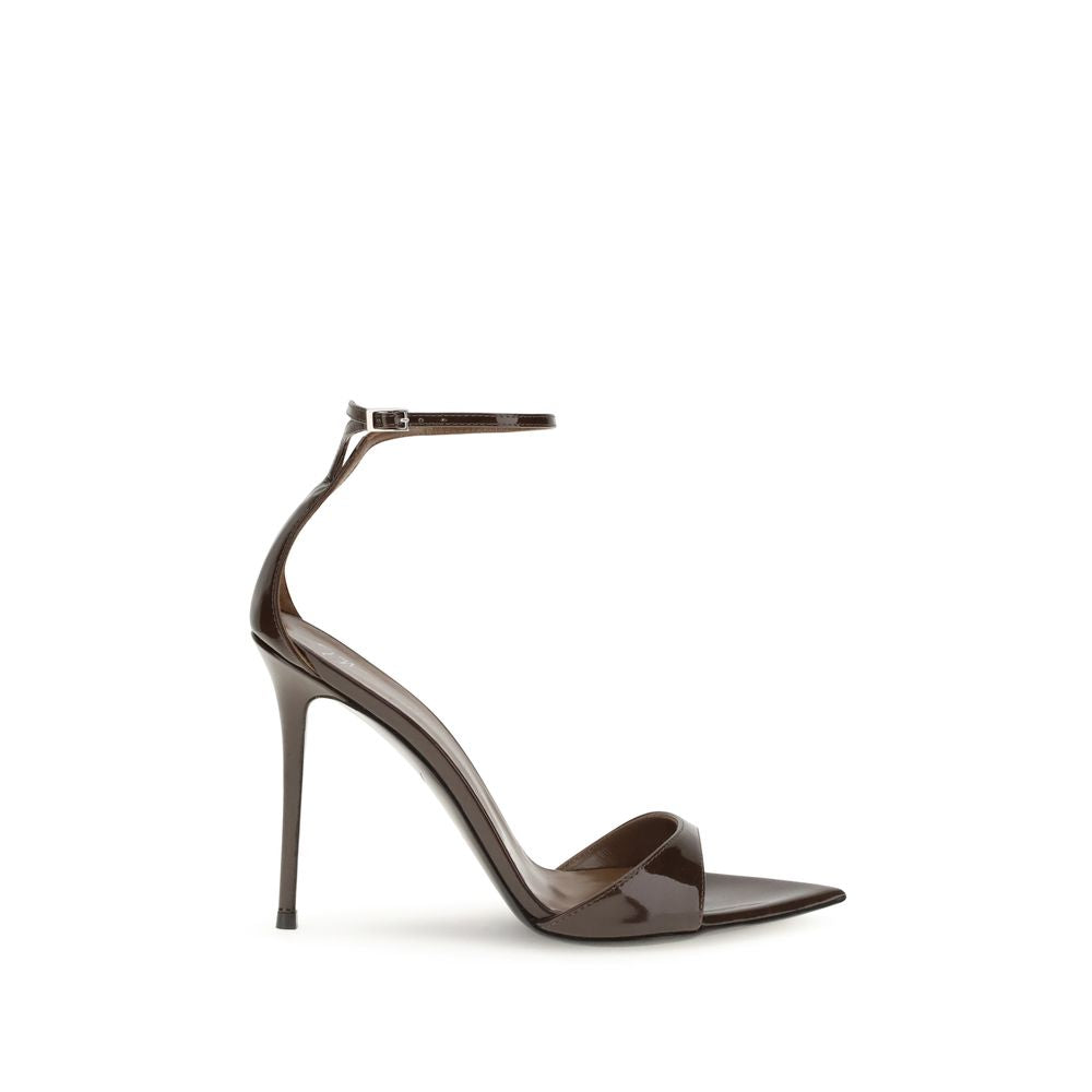 Giuseppe Zanotti Black Leather Stiletto Heel Sandals | Regal Royce