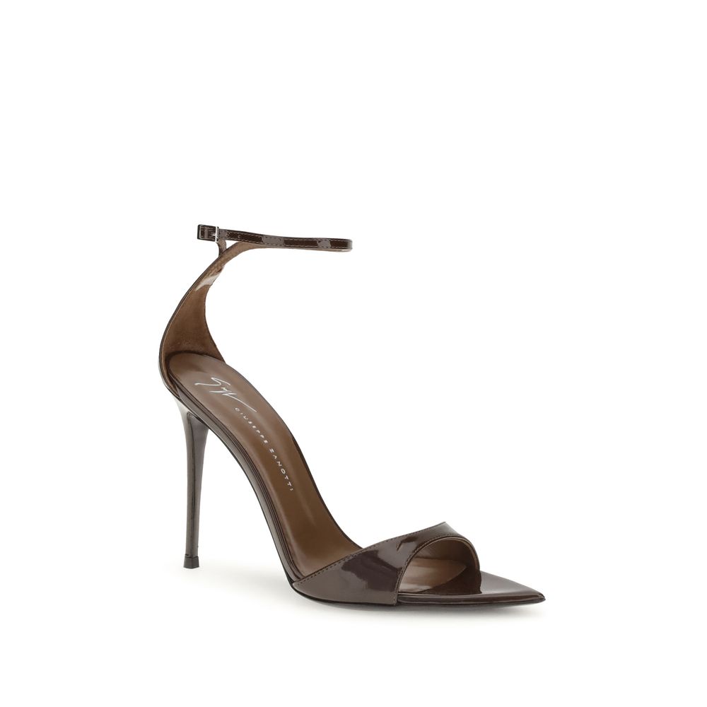 Giuseppe Zanotti Black Leather Stiletto Heel Sandals | Regal Royce