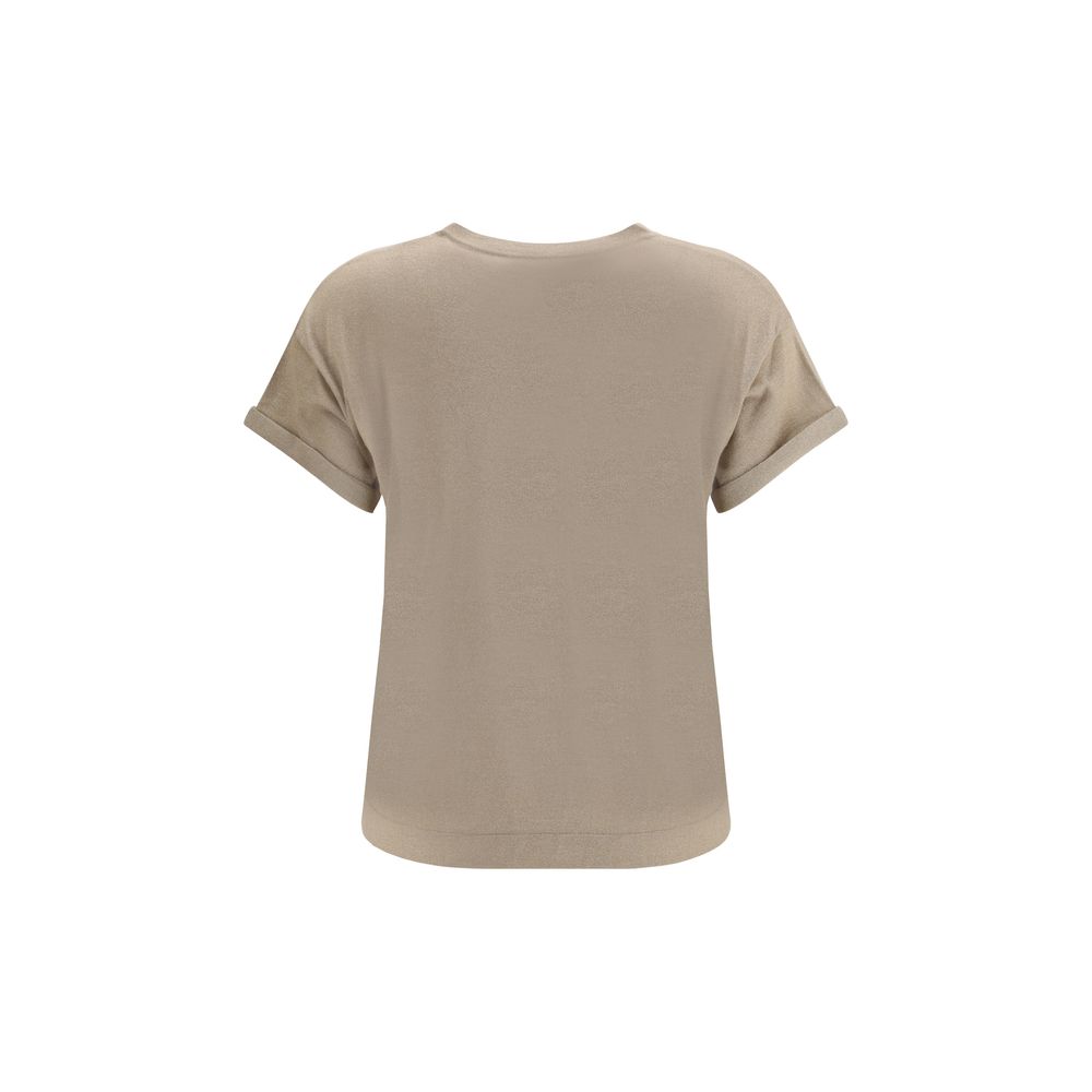 Brunello Cucinelli Beige Nylon T-Shirt | Regal Royce
