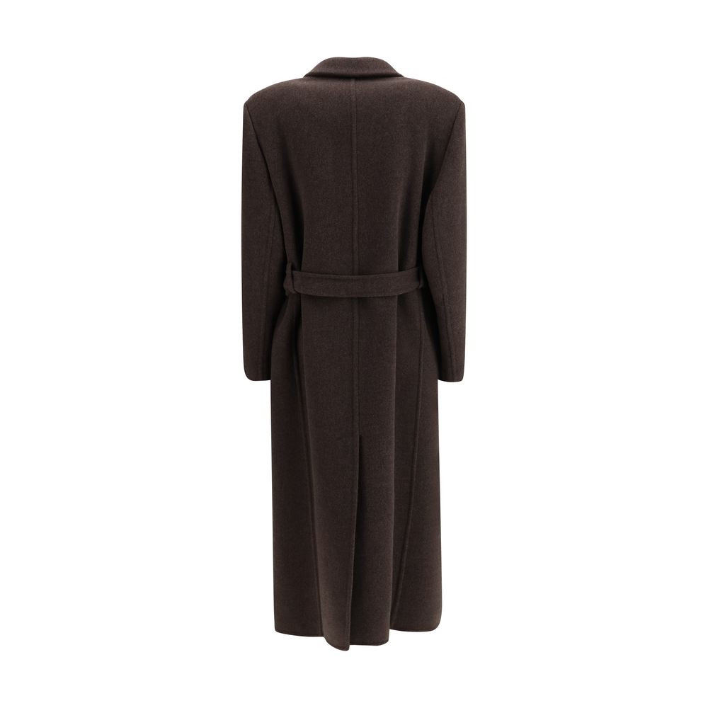 Brunello Cucinelli Brown Fleece Wool Coat | Regal Royce