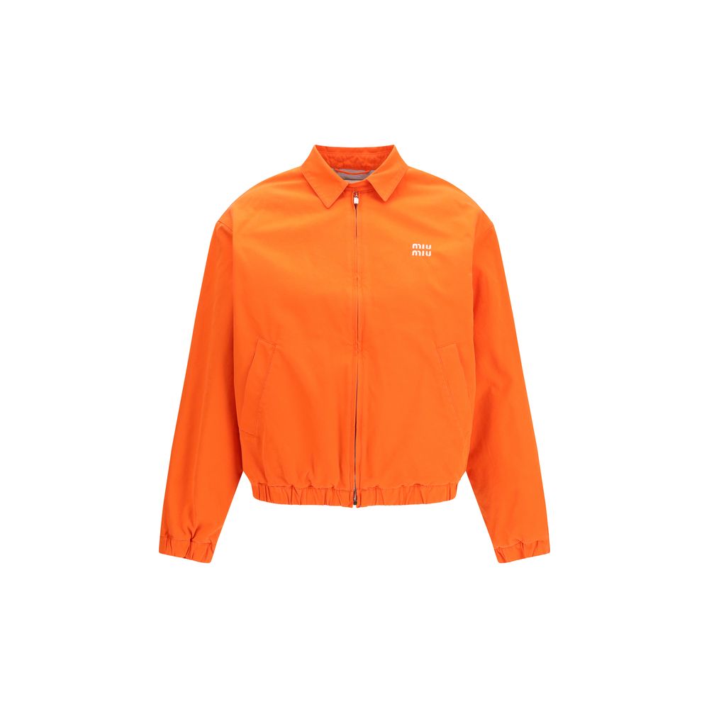 Miu Miu Orange Cotton Bomber | Regal Royce