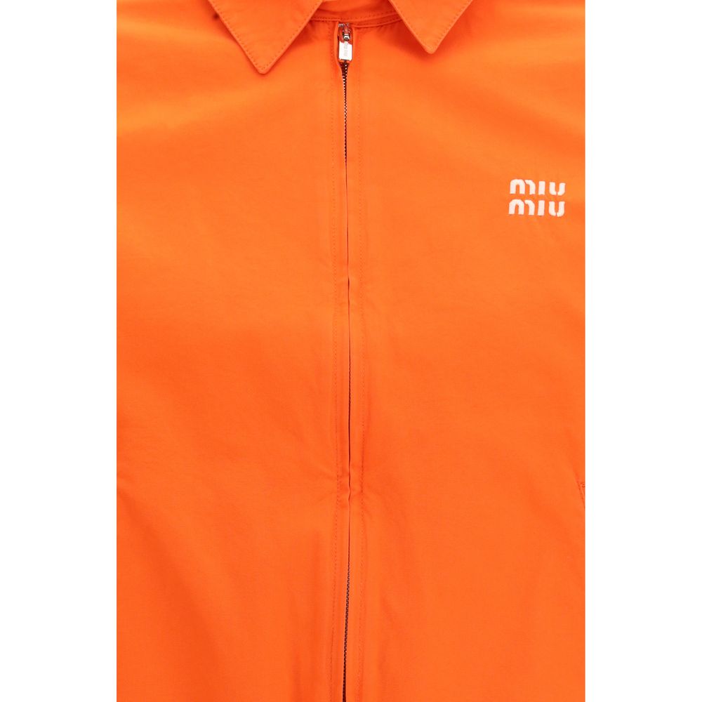 Miu Miu Orange Cotton Bomber | Regal Royce
