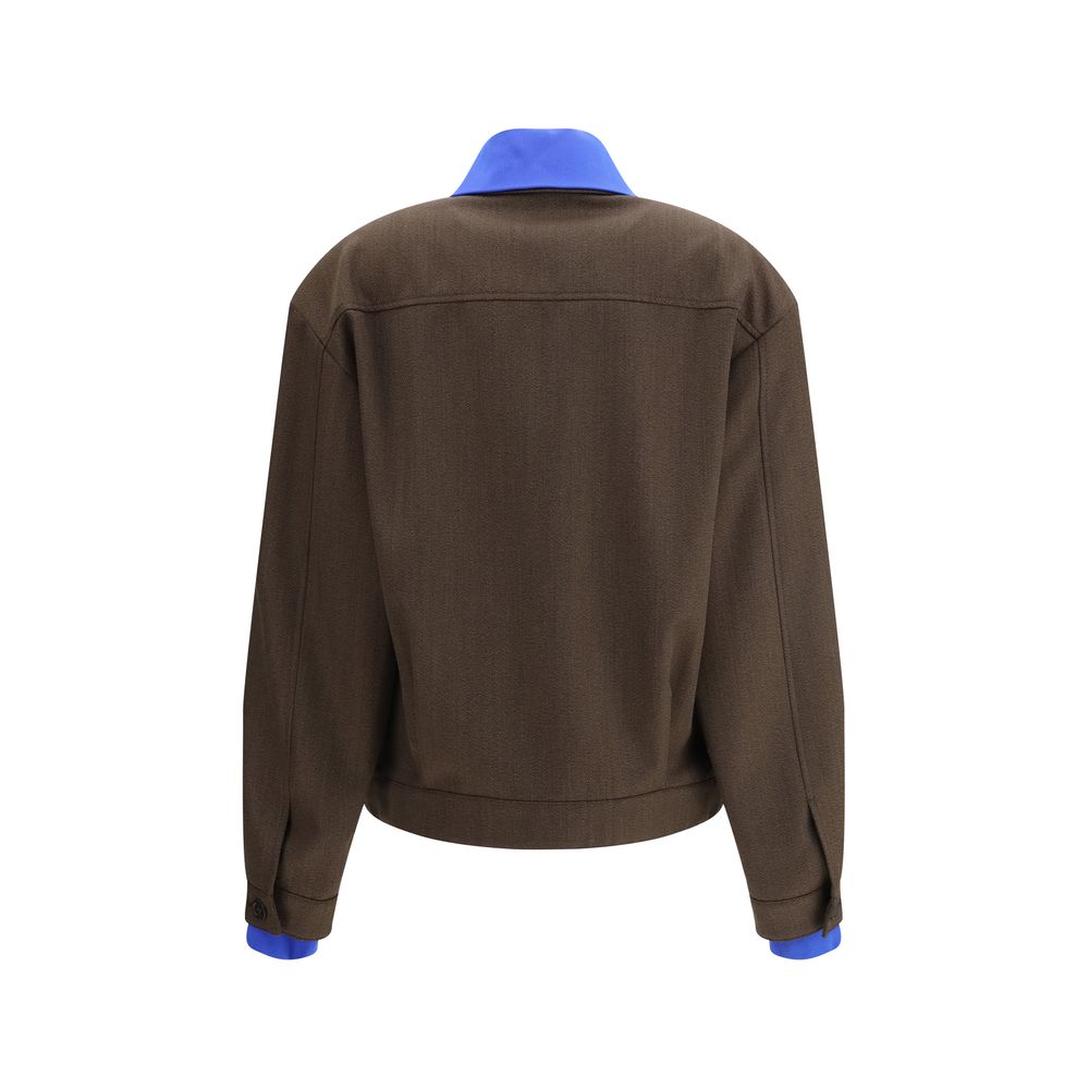 Miu Miu Brown Fleece Wool Bomber | Regal Royce