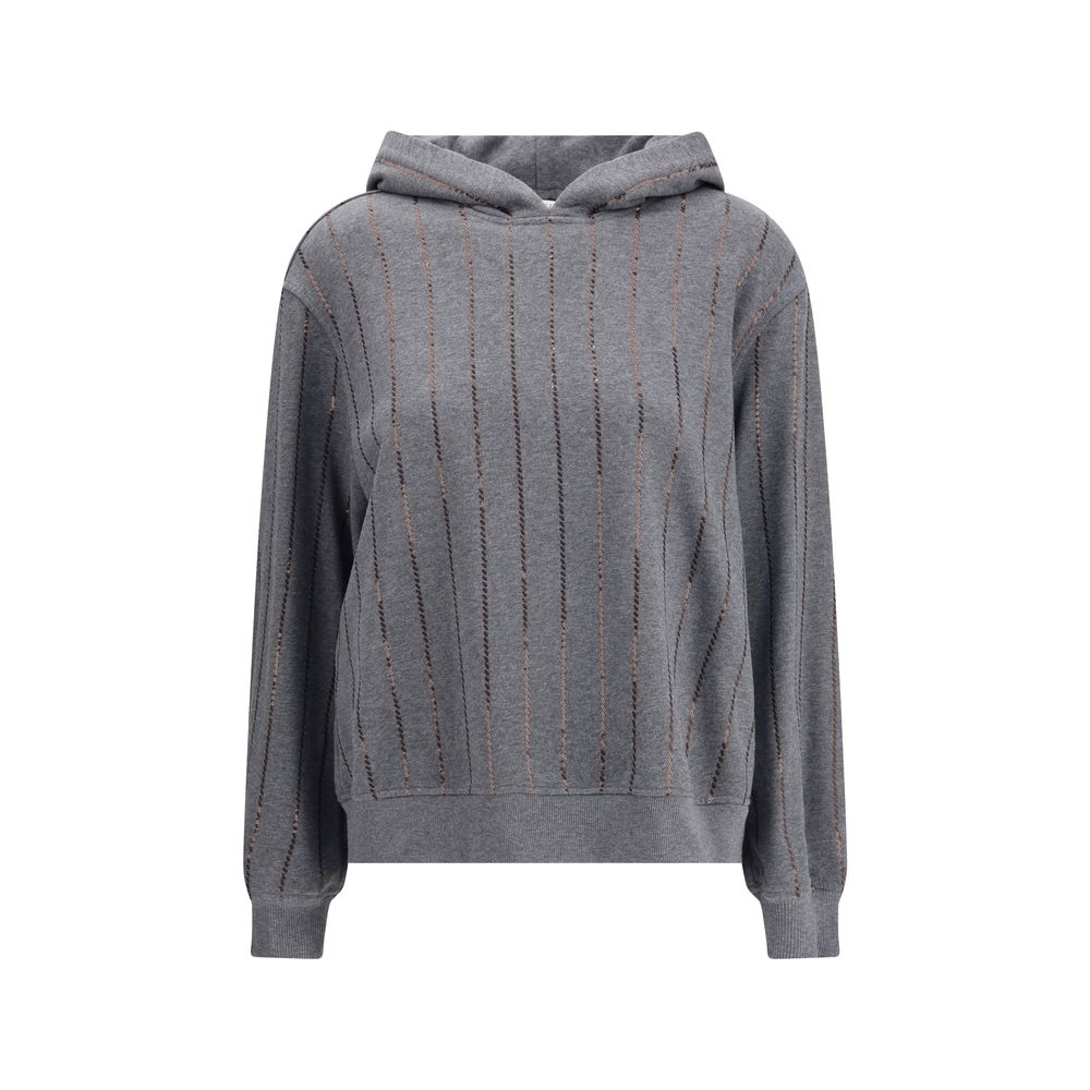 Brunello Cucinelli Gray Cotton Sweatshirt | Regal Royce