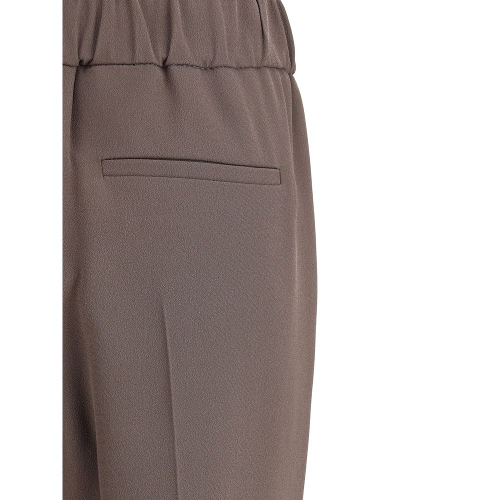 Brunello Cucinelli Gray Acetate Casual Pants | Regal Royce