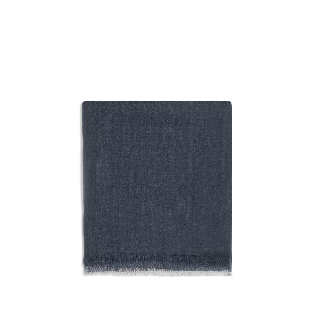 Brunello Cucinelli Blue Cashmere Scarf | Regal Royce