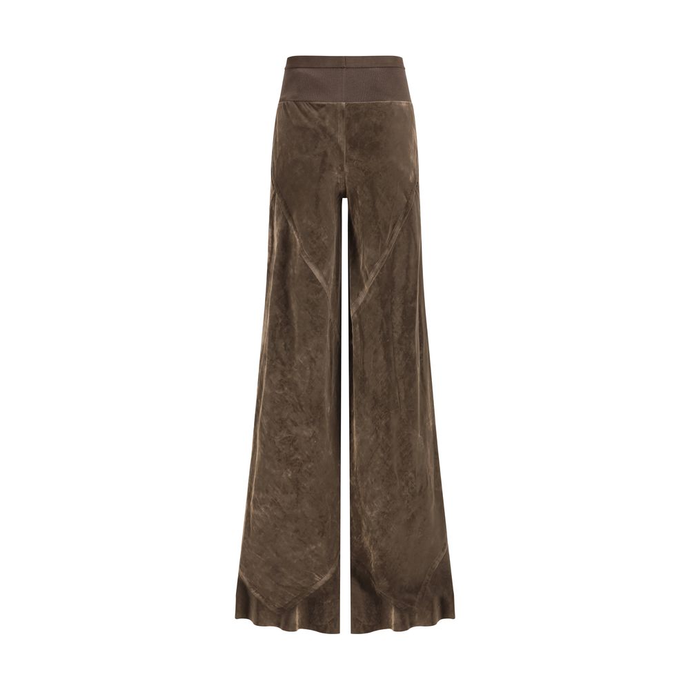 Rick Owens Brown Viscose Casual Pants | Regal Royce