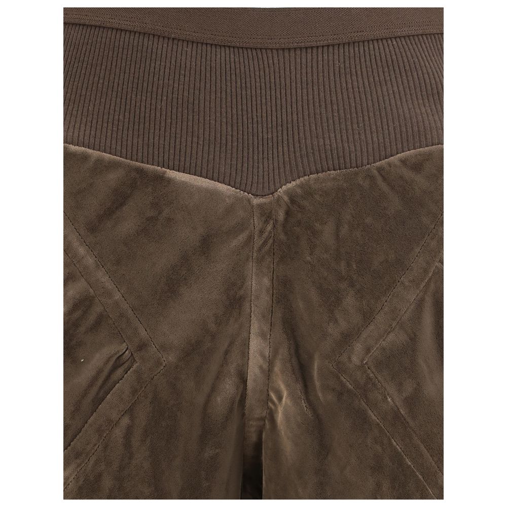 Rick Owens Brown Viscose Casual Pants | Regal Royce