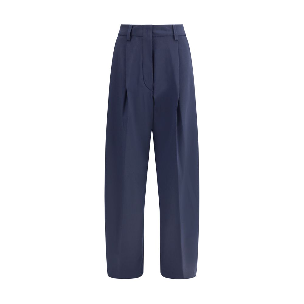 The Latest Blue Polyester Casual Pants | Regal Royce