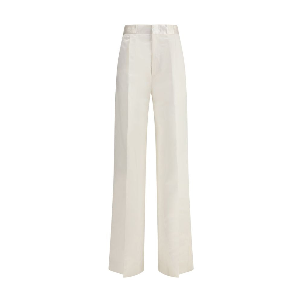 SA SU PHI Beige Silk Pants | Regal Royce