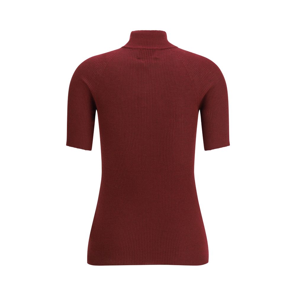 SA SU PHI Bordeaux Cashmere Top | Regal Royce