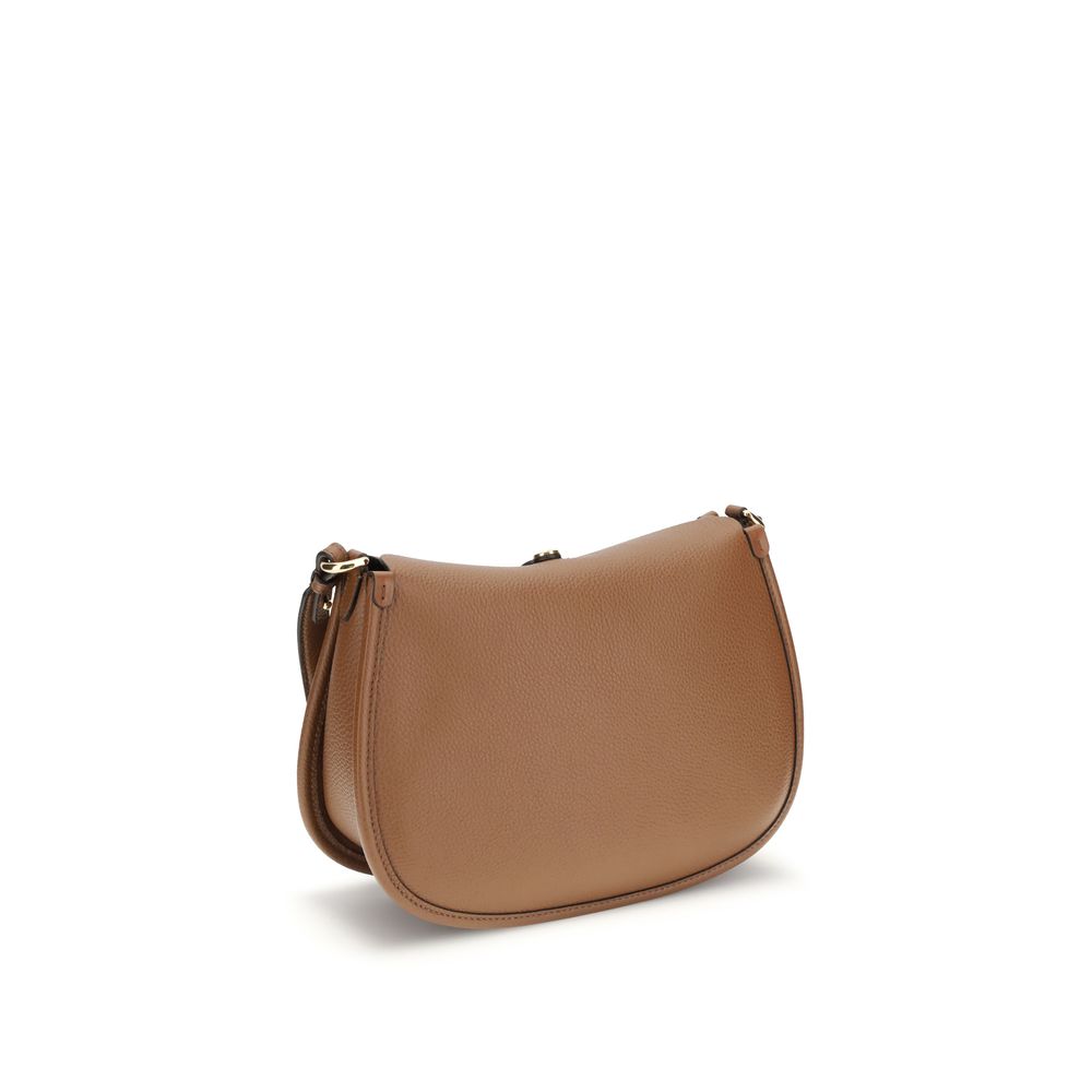 Etro Brown Calf Leather Bos Taurus Shoulder Bag | Regal Royce