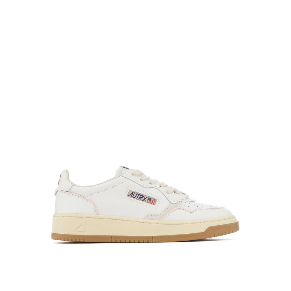 Autry White Goatskin Low Top Sneakers | Regal Royce