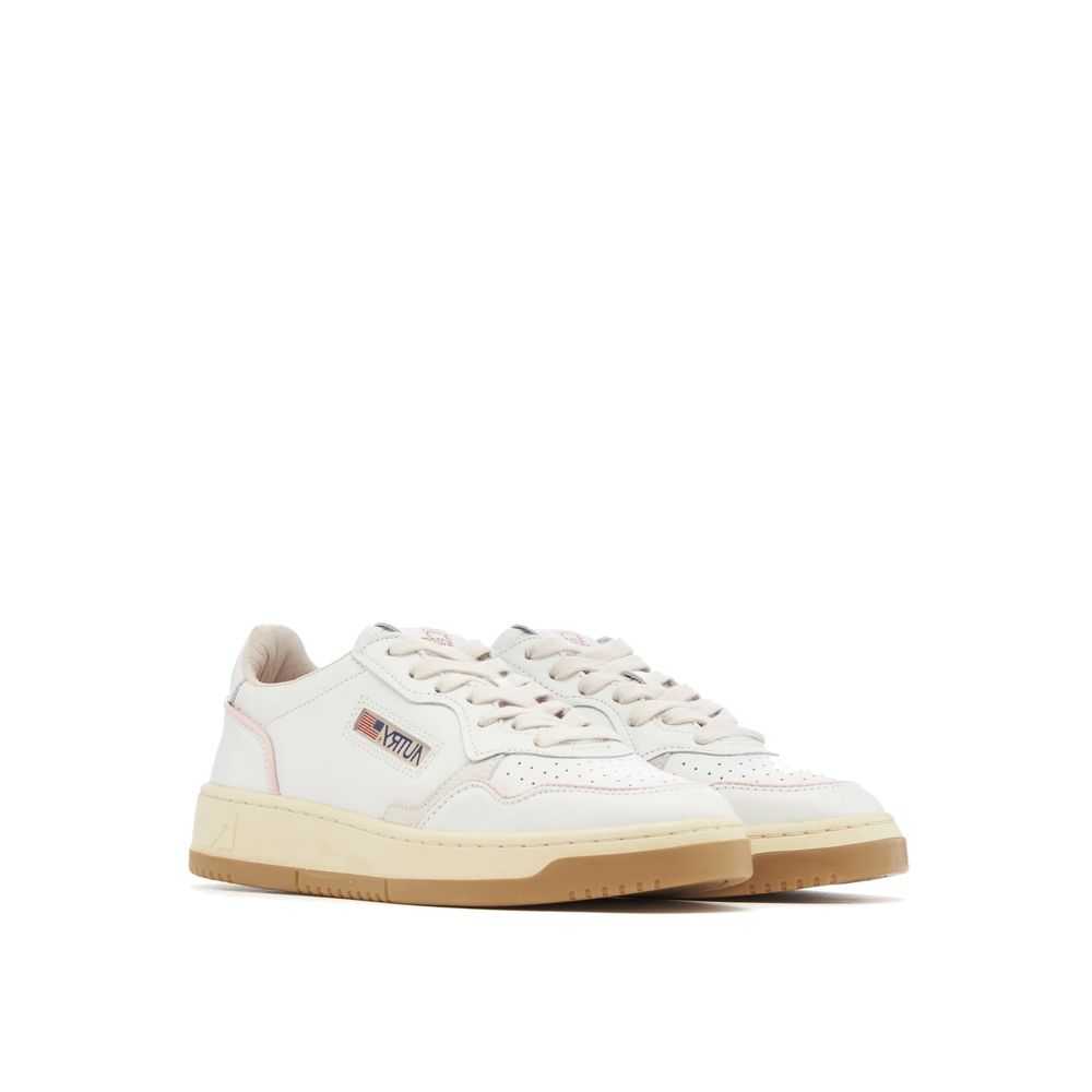 Autry White Goatskin Low Top Sneakers | Regal Royce