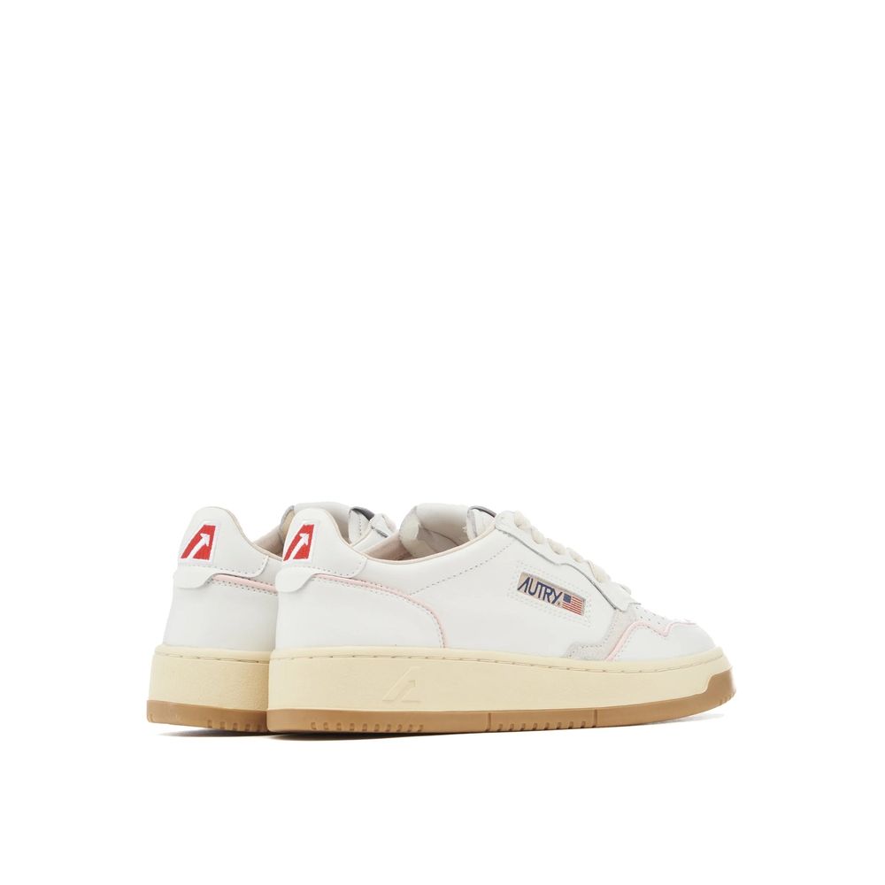 Autry White Goatskin Low Top Sneakers | Regal Royce