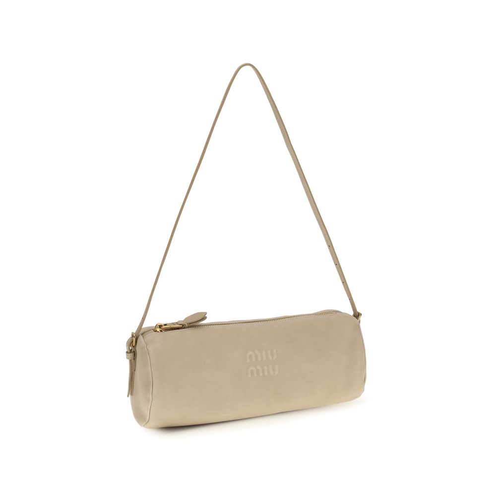 Miu Miu Beige Calf Leather Bos Taurus Shoulder Bag | Regal Royce