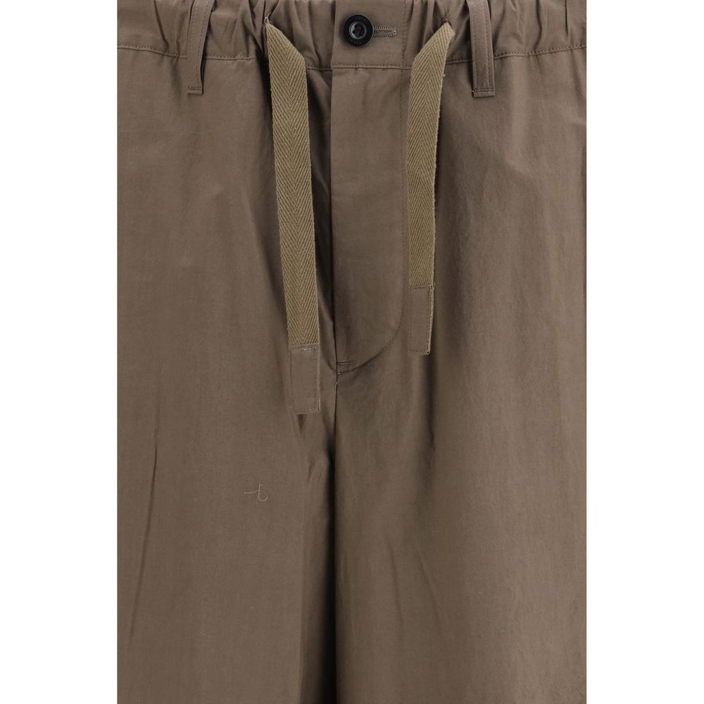 Sacai Brown Cotton Casual Pants | Regal Royce