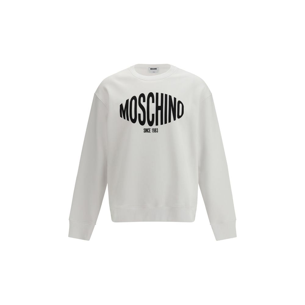 Moschino White Cotton Sweatshirt | Regal Royce
