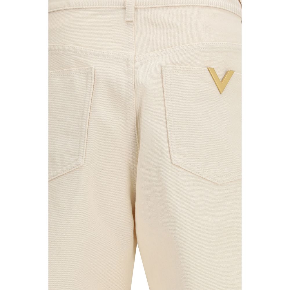 Valentino Beige Cotton Jeans Denim | Regal Royce