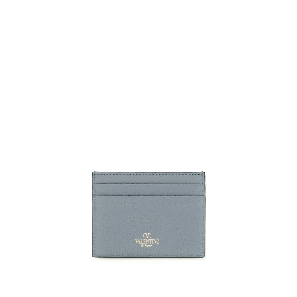 Valentino Garavani Blue Calf Leather Bos Taurus Wallet | Regal Royce