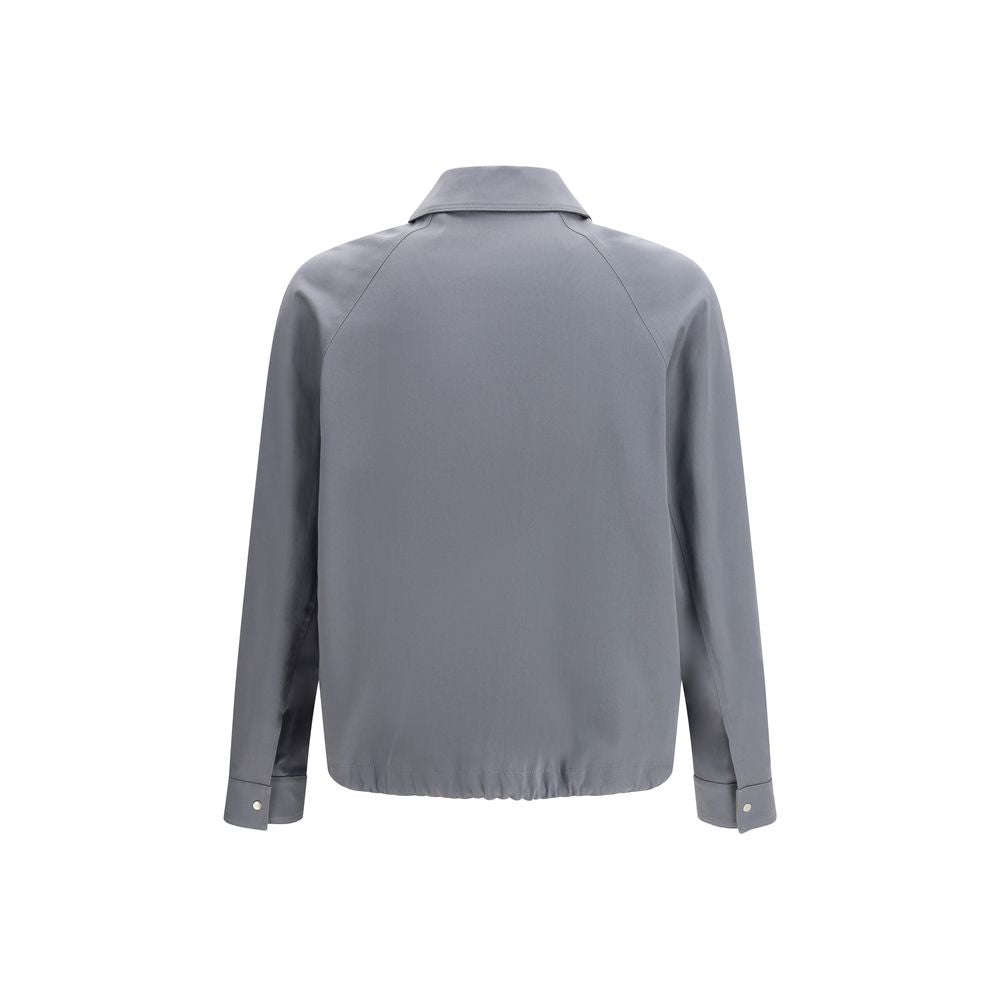 Fendi Gray Cotton Shell Jacket | Regal Royce