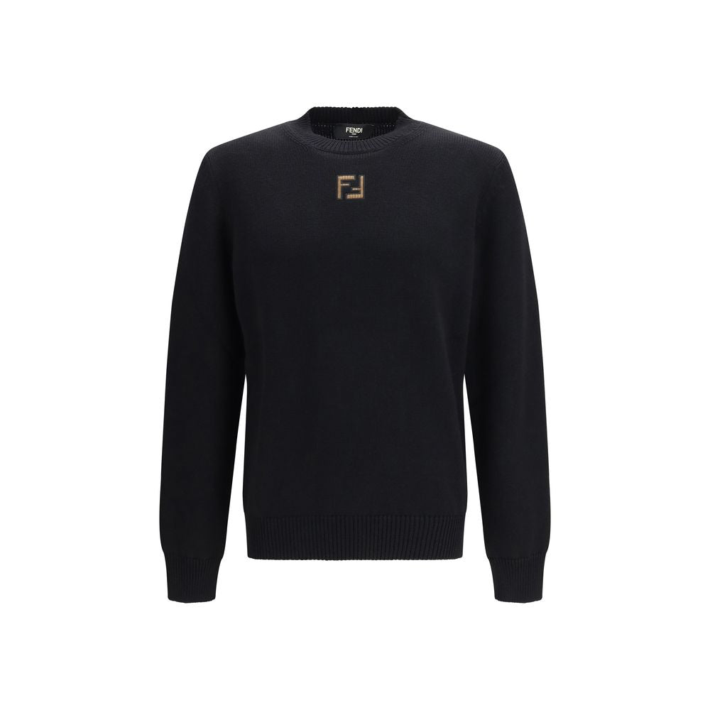 Fendi Black Fleece Wool Sweatshirt | Regal Royce
