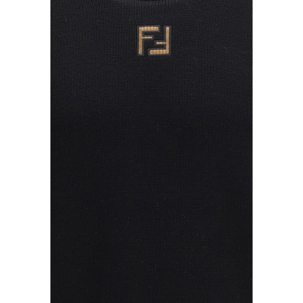 Fendi Black Fleece Wool Sweatshirt | Regal Royce