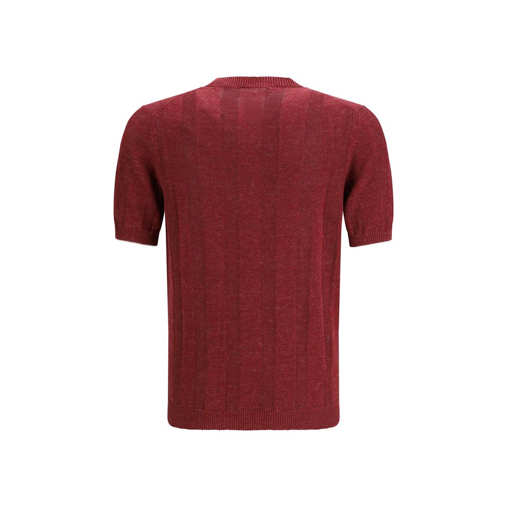 Brunello Cucinelli Multicolor Linen T-Shirt | Regal Royce