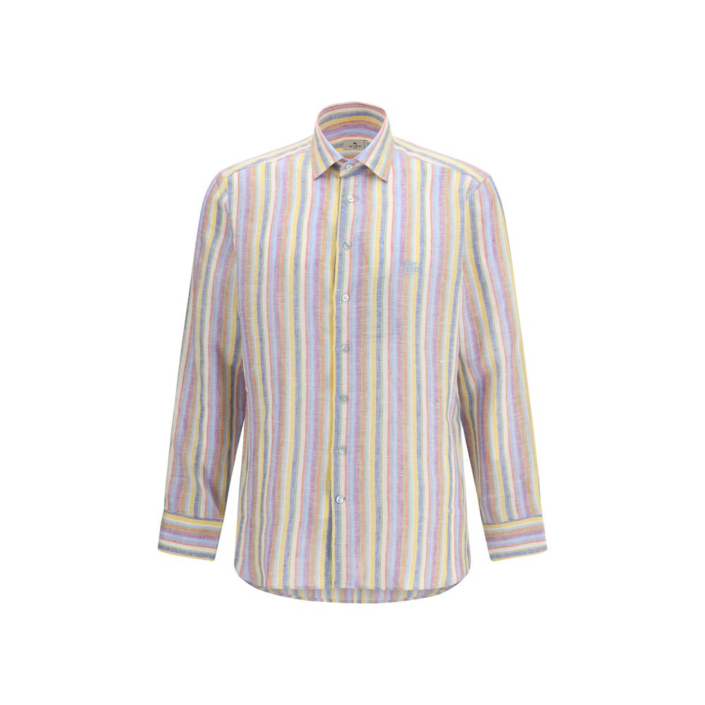 Etro Multicolor Linen Pattern Shirt | Regal Royce