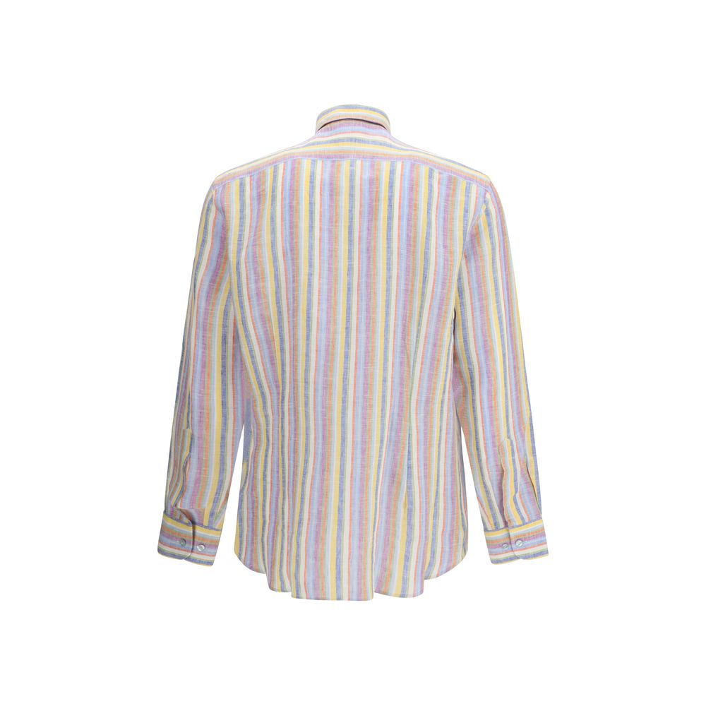 Etro Multicolor Linen Pattern Shirt | Regal Royce