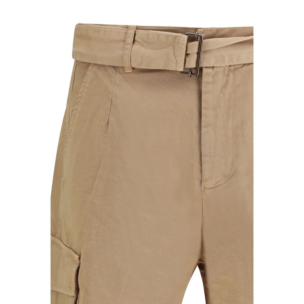 Laneus Beige Cotton Bermuda Shorts | Regal Royce