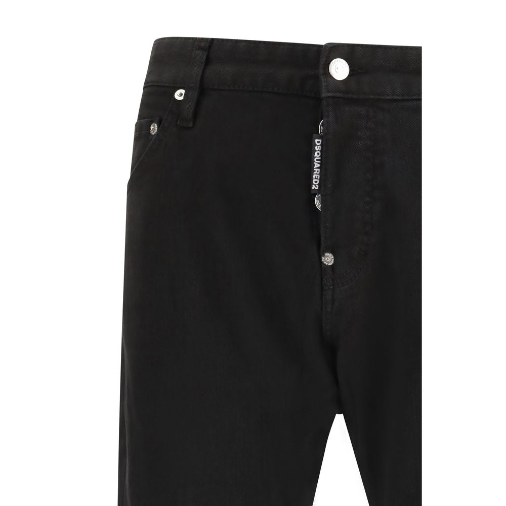 Dsquared² Black Cotton Slim Fit Jeans | Regal Royce