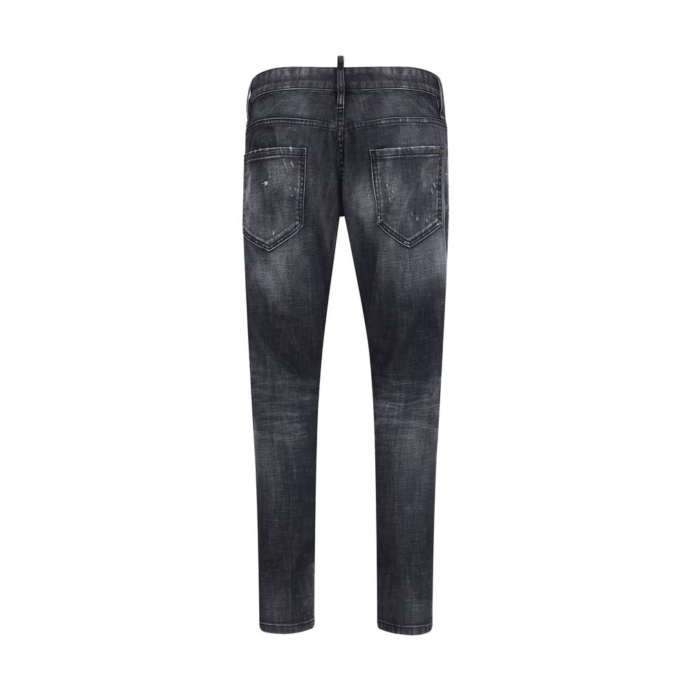 Dsquared² Black Cotton Slim Fit Jeans | Regal Royce