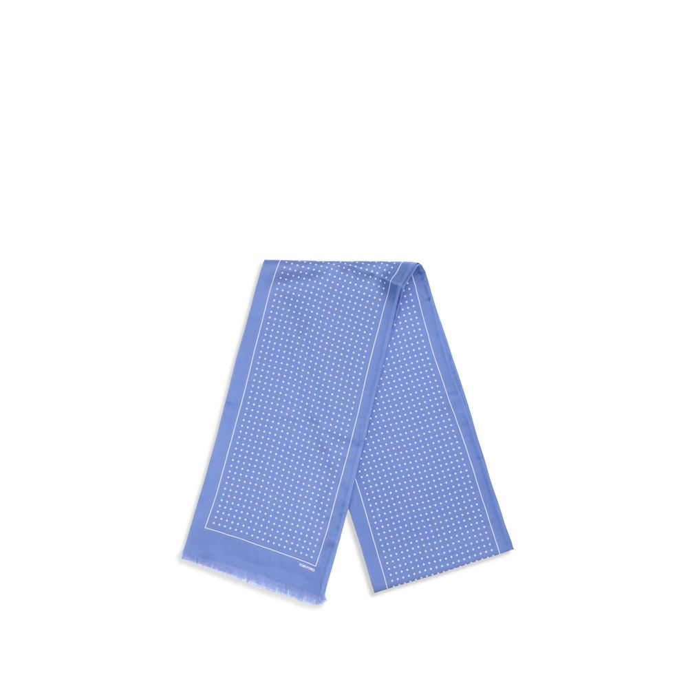 Tom Ford Blue Silk Scarf | Regal Royce