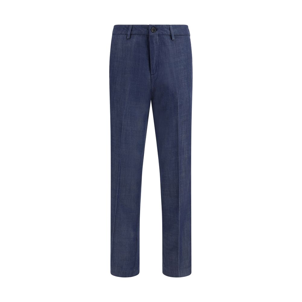 Cruna Blue Tencel Dress Pants | Regal Royce