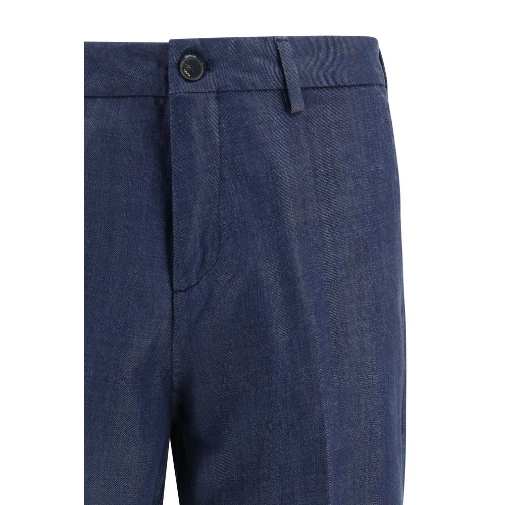 Cruna Blue Tencel Dress Pants | Regal Royce