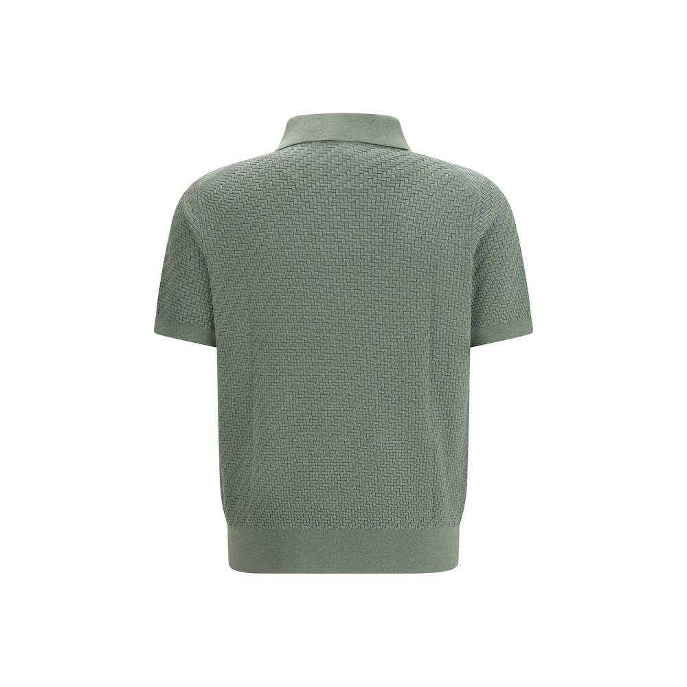 Brioni Bicolor Cotton Polo Shirt | Regal Royce
