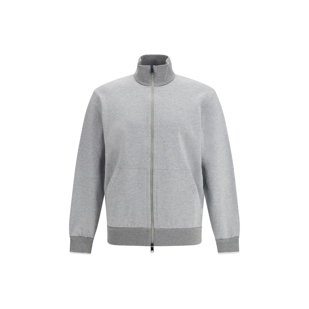 Brioni Gray Cotton Sweatshirt | Regal Royce