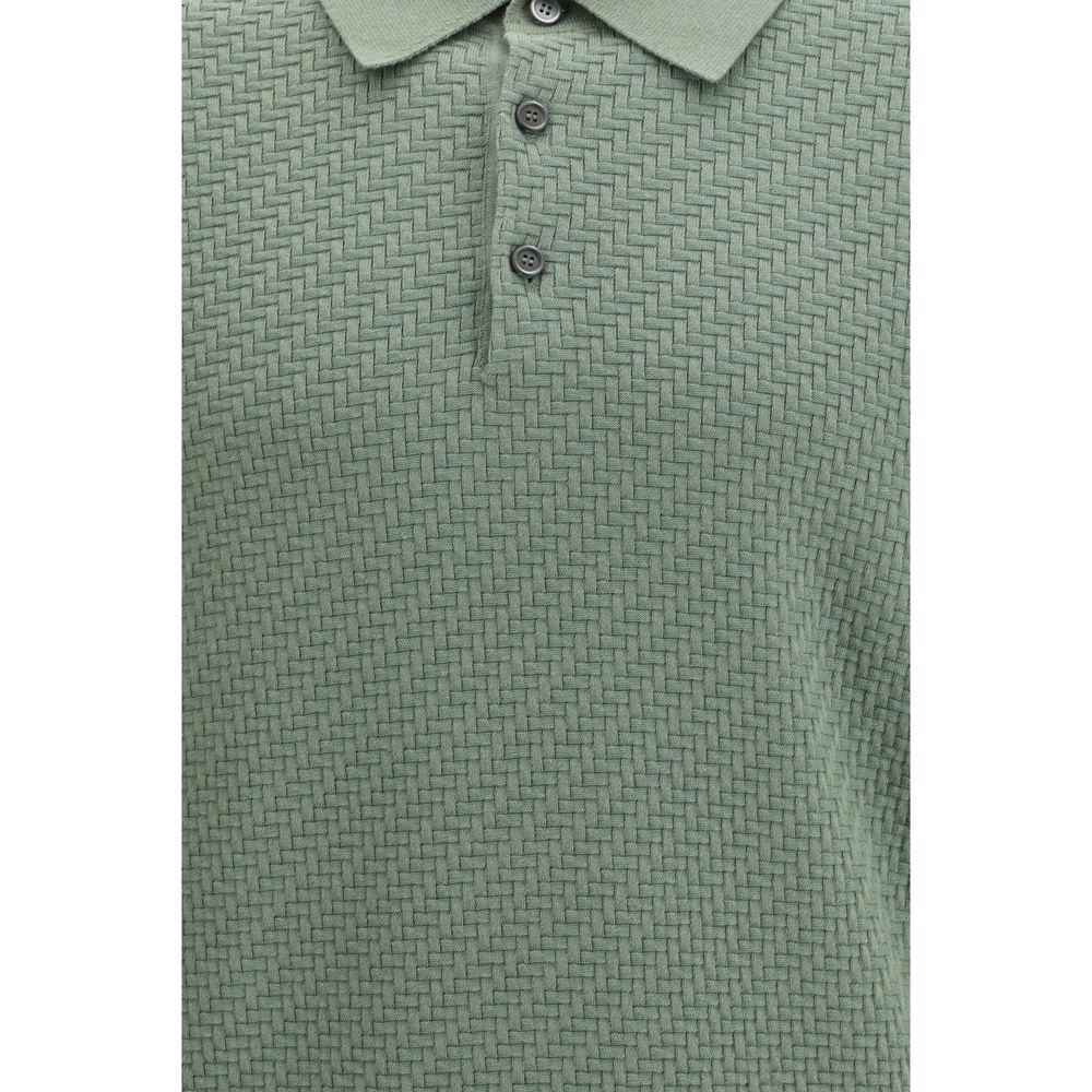 Brioni Bicolor Cotton Polo Shirt | Regal Royce