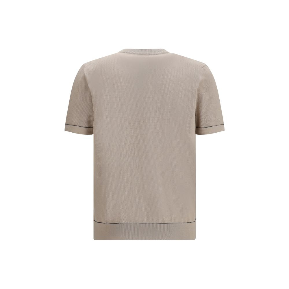 Brioni Beige Cotton T-Shirt | Regal Royce