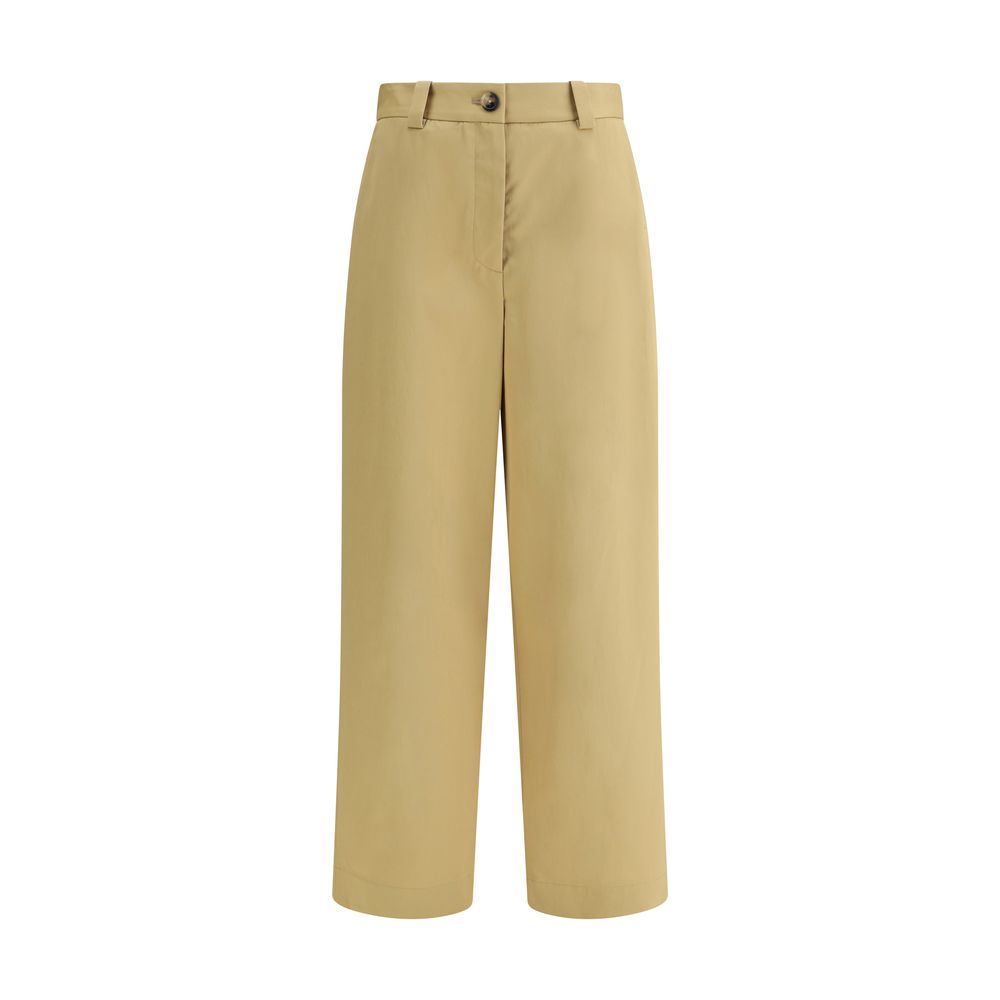 Khaite Beige Cotton Casual Pants | Regal Royce