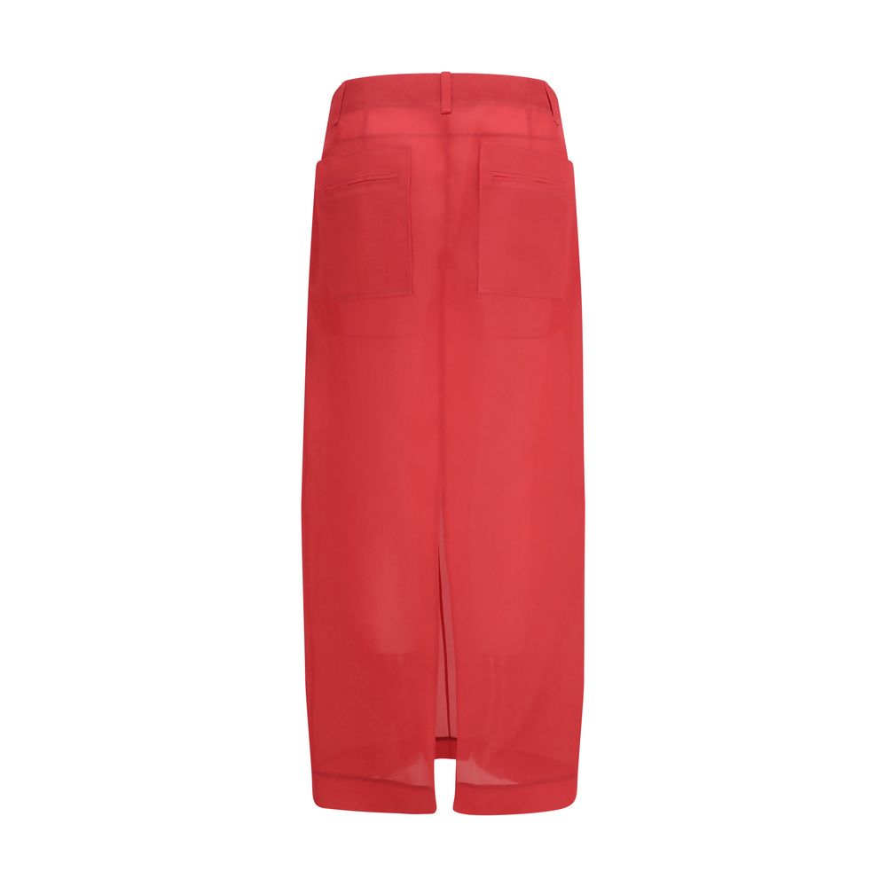 Khaite Multicolor Silk Midi Skirt | Regal Royce