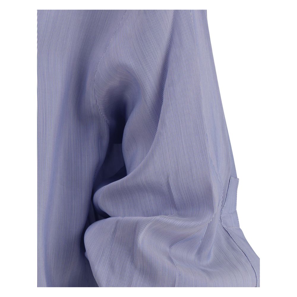 SA SU PHI Blue Silk Pattern Shirt | Regal Royce