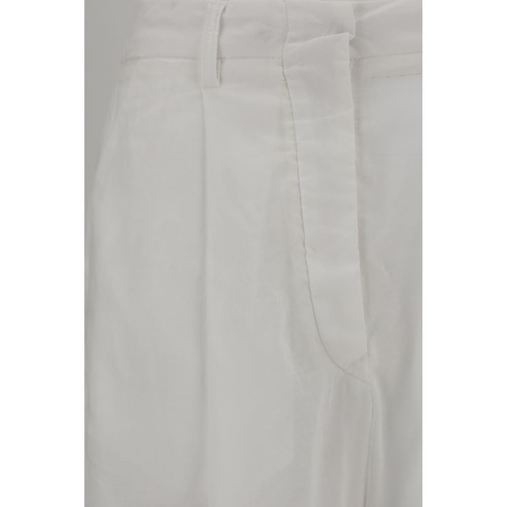 The Latest White Cotton Casual Pants | Regal Royce