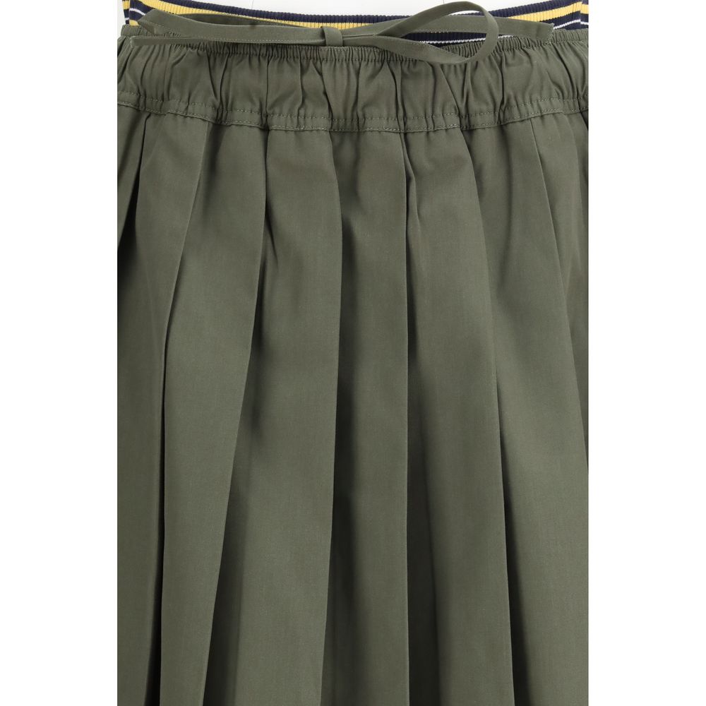 Prada Bicolor Polyester Midi Skirt | Regal Royce