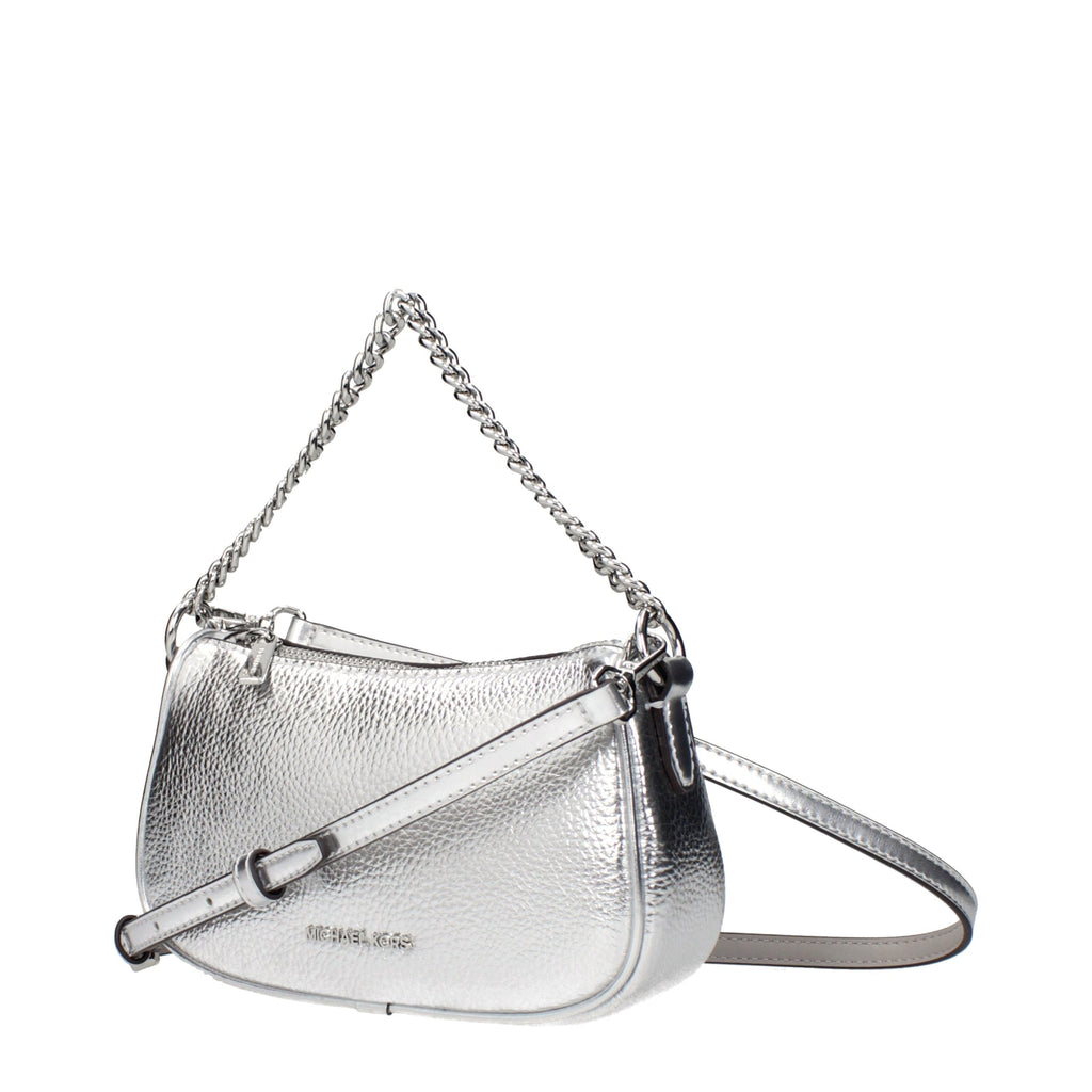 Michael Kors Gray Leather Handbag