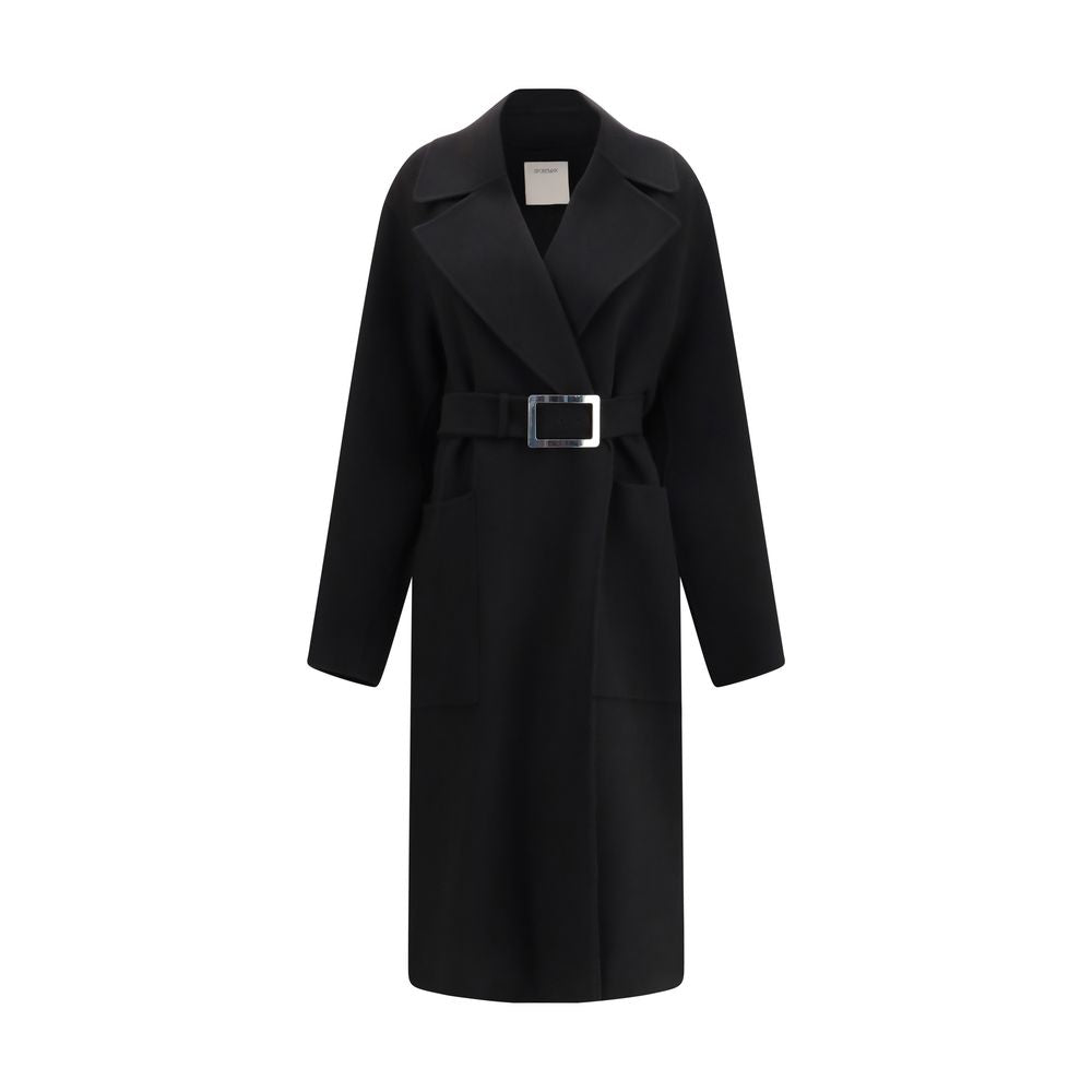 Max Mara Black Fleece Wool Coat | Regal Royce
